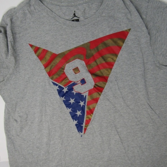 Air Jordan 7 Olympic Sz Large T Shirt Grey - Picture 2 of 5